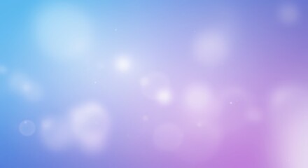 Abstract Blue and Purple Gradient Background with Bokeh Effect.