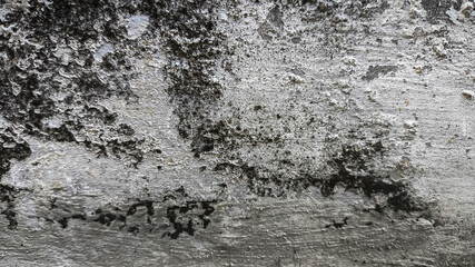 Aged concrete wall texture featuring cracked details and dirty stains. Ideal for building overlays or visual effects.