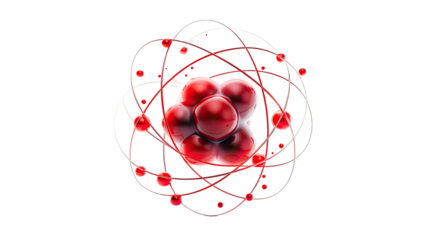 Red Blood Cells Isolated on White Background