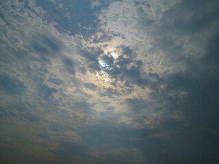 Background color of the sky in the morning