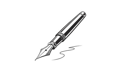 Fototapeta premium Fountain Pen Illustration
