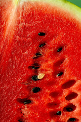 Juicy ripe watermelon close up texture art