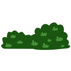 Green bushes vector illustration