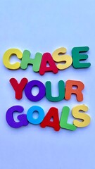 Obraz premium Colorful wooden letters spelling out 