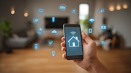 Seamlessly control your modern smart home with intuitive mobile app technology, connecting devices for ultimate comfort and efficiency.