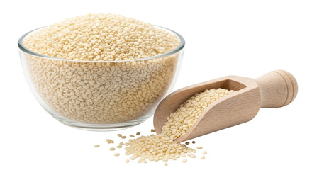 Isolated Bowl of pine nuts