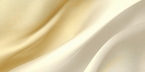 Fototapeta premium Elegant grainy gradient background transitioning from soft gold to cream, creating smooth and luxurious texture. gentle curves and subtle shimmer evoke sense of calm and sophistication