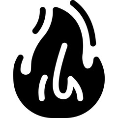 Flame symbol. Energy or calorie indicator