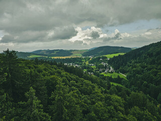 panoramic view of the valley 
