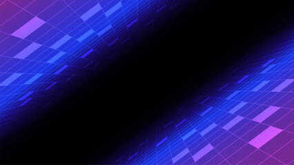 Abstract networking technology background and perspective grid, Cyberspace security wall. Internet communication vector