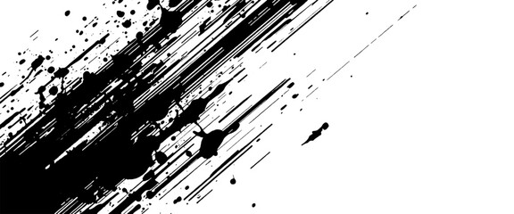 Vector abstract grunge speed lines grunge scratch brush background