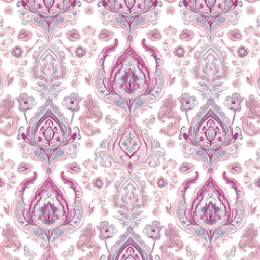 Ornate Floral Damask Pattern Design