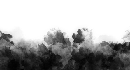 Soft Black Smoke Trails for Overlay and Editing