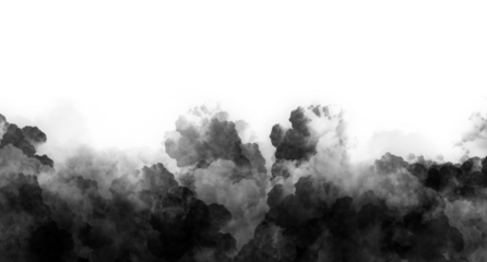 Soft Black Smoke Trails for Overlay and Editing