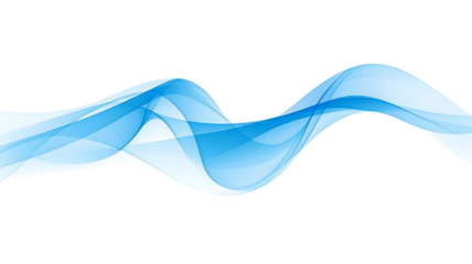 Elegant intricate blue smoke swirl shape effect transparent PNG cutout, isolated background. Silky dynamic flow presentation element