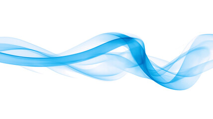 Naklejka premium Elegant intricate blue smoke swirl shape effect transparent PNG cutout, isolated background. Silky dynamic flow presentation element