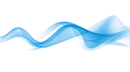 Elegant intricate blue smoke swirl shape effect transparent PNG cutout, isolated background. Silky dynamic flow presentation element