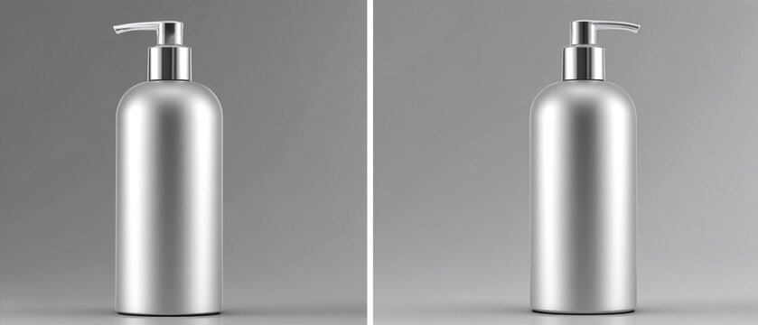 FLACONE COSMETICO CILINDRICO DA 200 ML CON DISPENSER