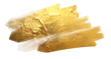 Premium Gold Paint Stroke for Modern Art and Design