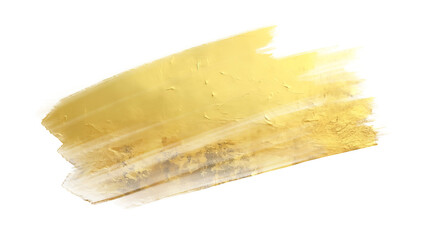 Glossy Golden Brush Stroke for Premium Design Projects