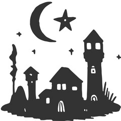 Out of Place out of Time Vintage Illustration Vector