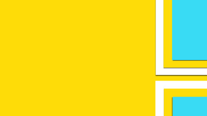 Yellow blue white abstract background