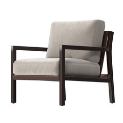 Stylish Living Room Chair, angle view.