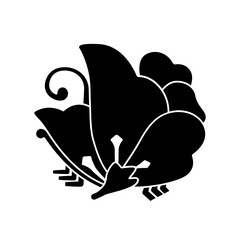 片喰紋・片喰揚羽蝶（かたばみあげはちょう）