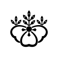 片喰紋・中陰片喰桐（ちゅうかげかたばみきり）/ 中陰の片喰桐（ちゅうかげのかたばみきり）