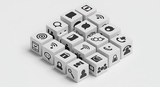 Social Media Network Cubes: Connection and Communication