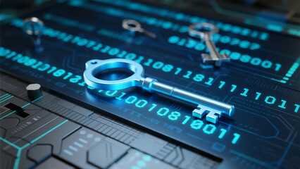 electronic circuit board with key