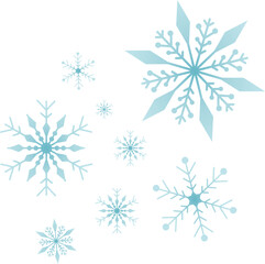 Winter snowflakes
