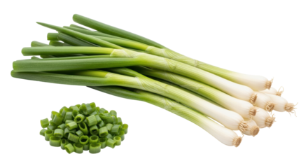 Isolated Green Onions