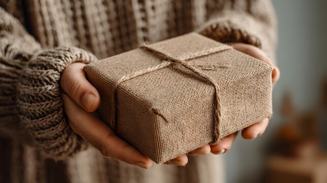 Thoughtful unboxing of a carefully wrapped package