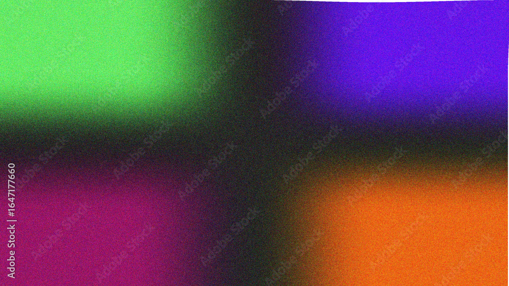 Fototapete vibrant abstract background with four distinct color quadrants featuring a grainy texture and soft g