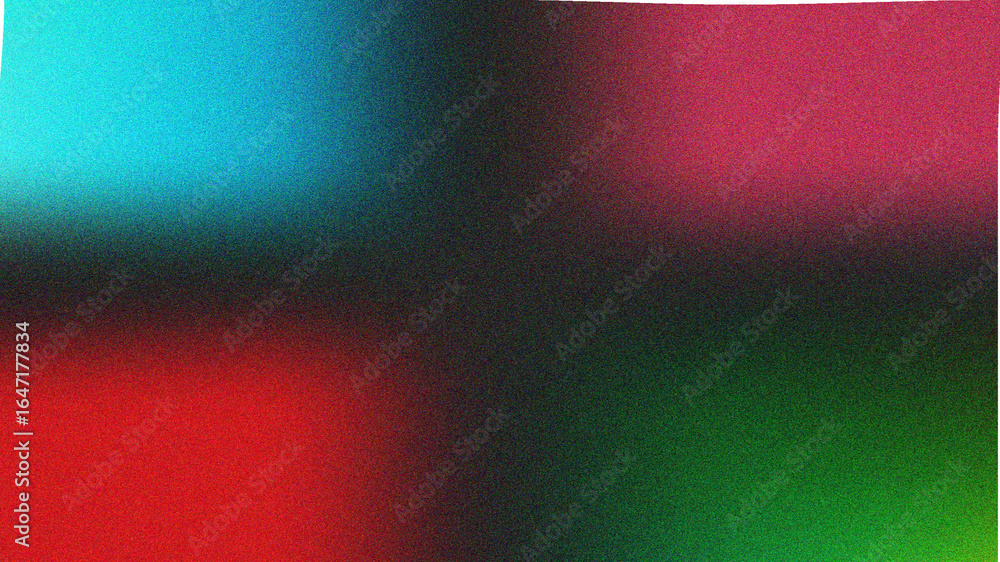 Fototapete abstract blend of vibrant teal deep red and emerald green colors with a subtle grainy texture creati