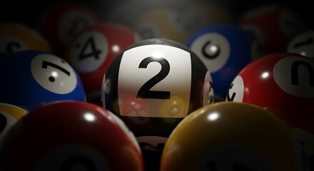 Two Ball Focus: Billiards Game Close-Up