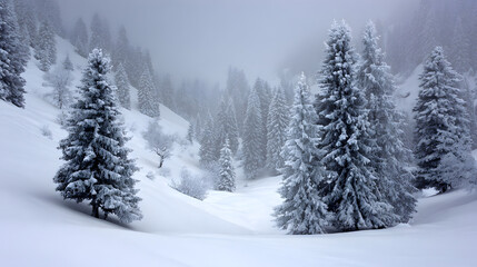 Fototapeta premium Snow and Trees