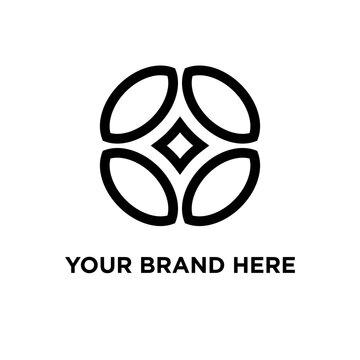 sparkle four simple bold line minimal logo