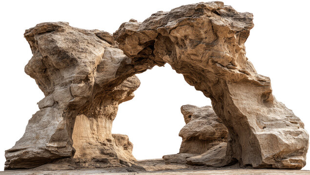 stone formation arc gate isolated on white or transparent png