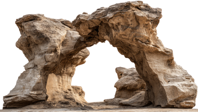 stone formation arc gate isolated on white or transparent png
