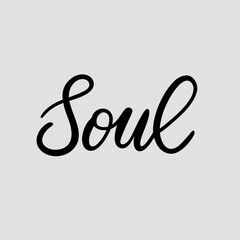 Text Image Soul word