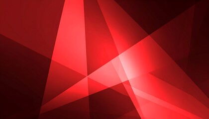 Crimson Abstract Geometry: Overlapping Transparent Triangular Shapes