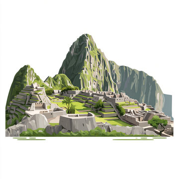 vector Machu Picchu