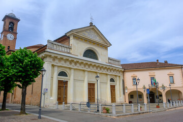 Obraz premium Beata Vergine Maria Assunta church in Frascarolo, Pavia, Italy