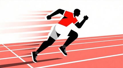 Fototapeta premium runner running race