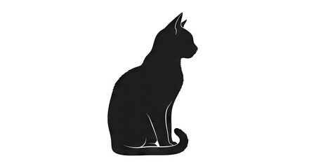 Black cat silhouette