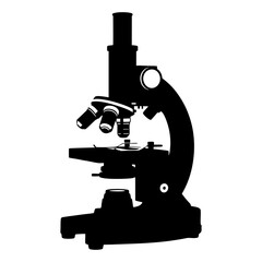 microscope isolated on white background