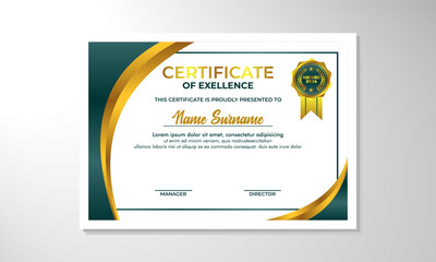 Obraz premium Professional Certificate Design Template illustration editable background