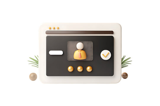 Manage user profile settings online with ease and efficiency on transparent background